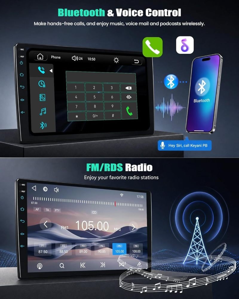 9 Inch Car Stereo Radio For Honda CRV 2007-2011 Apple Carplay Android Auto BT FM