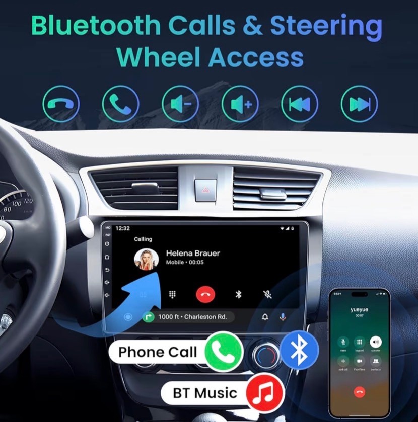 Car Radio for Nissan Sentra 2013-2017 10”inch Android Auto GPS 5GWiFi BT GPS Nav