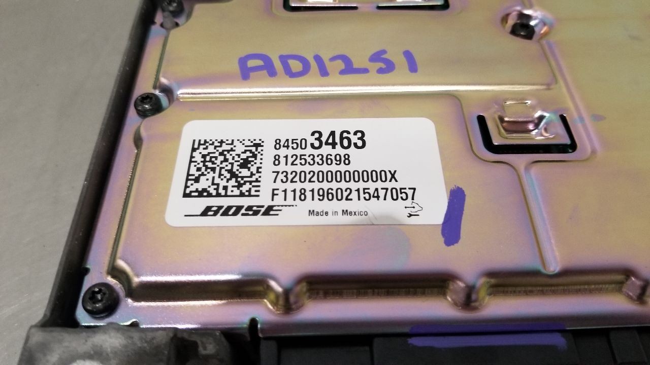 19 GMC YUKON RADIO AUDIO AMPLIFIER 84503463