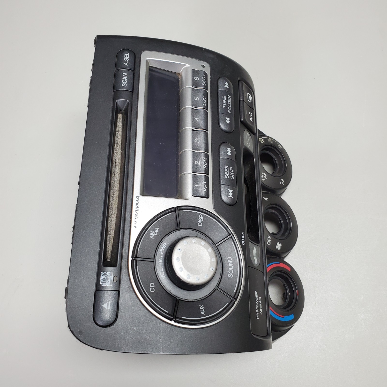 2007-2008 Honda Fit Radio AM-FM-CD Player Assembly OEM Bezel NO CODE UNTESTED
