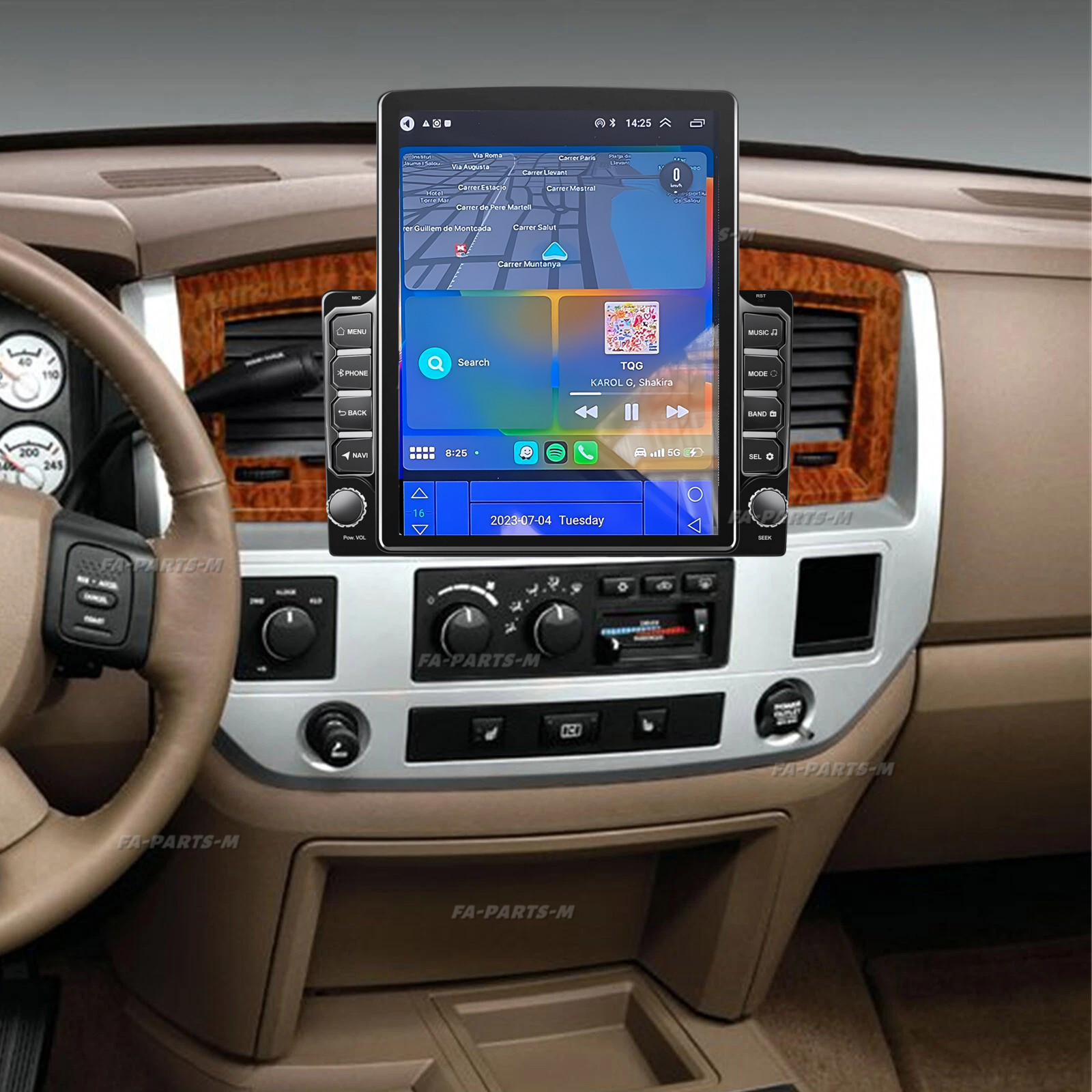 For 2006-2008 Dodge Ram 1500 2500 3500 Car Stereo Radio Android 13 GPS CarPlay