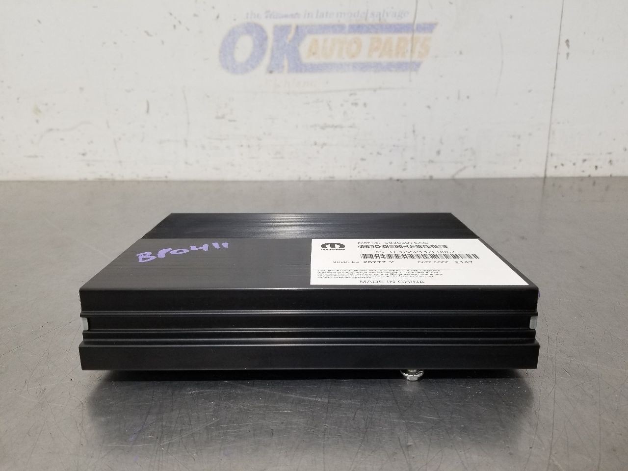 18 2018 DODGE CHALLENGER R/T RADIO AUDIO AMPLIFIER 276 WATT OPT RD7 68303975AC