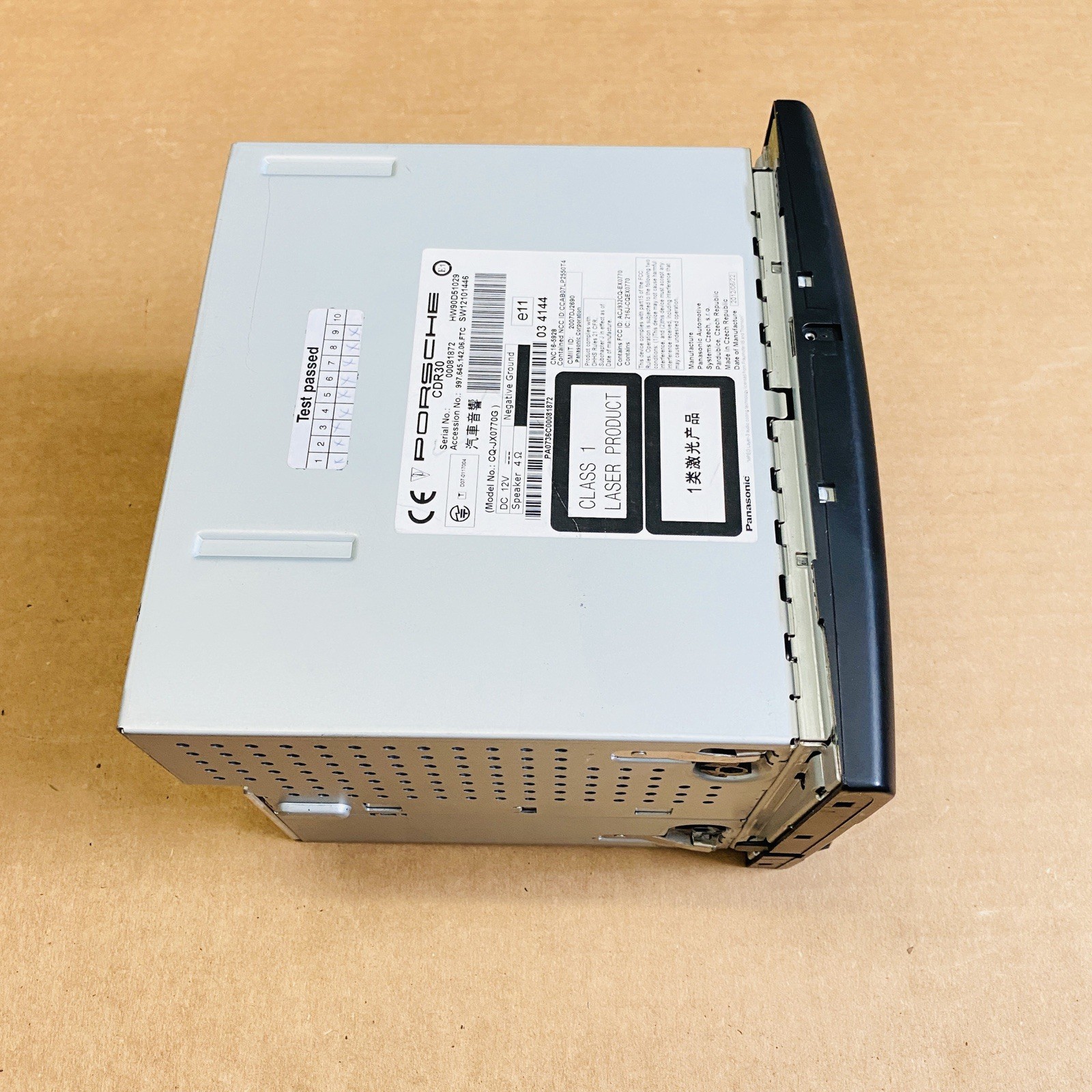 Porsche CDR30 CQ-JX0770G Radio CD Player OEM 2009-2012 Cayman Boxster 911 977