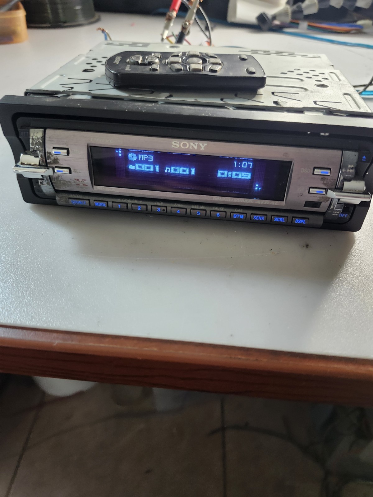 CDX-RA700 Car AM/FM Radio CD Player MP3 WMA Playback WORKS
