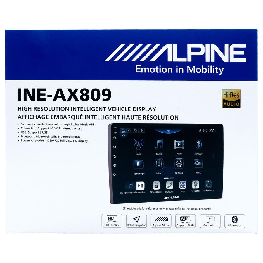 Alpine INE-AX809 9″ Car Stereo Touchscreen Bluetooth GPS WiFi HDMI DSP 48EQ