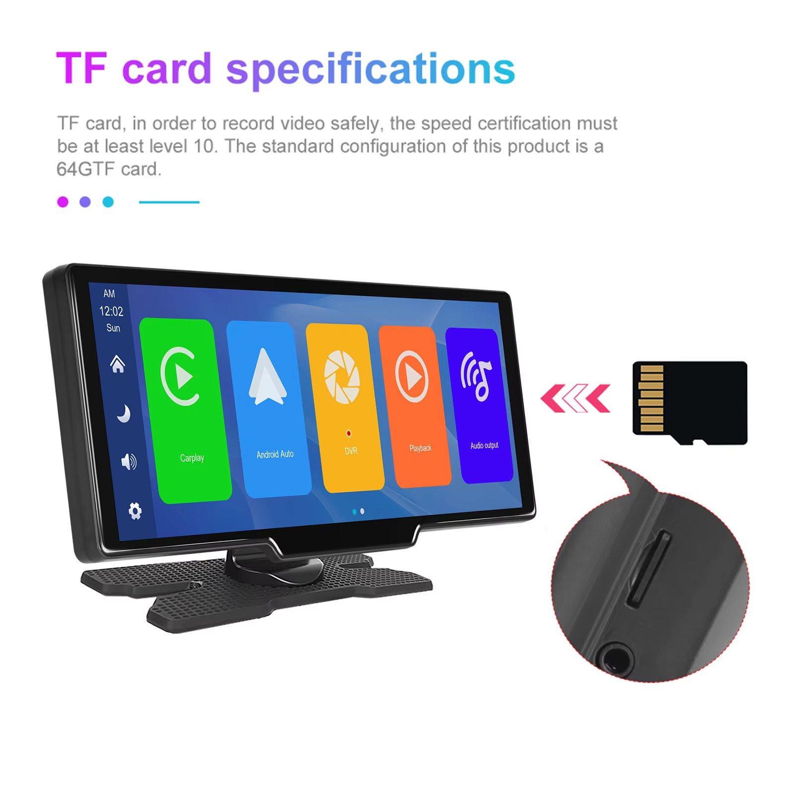 🚗 10.26″ Wireless CarPlay Android Auto Smart Screen Dash Monitor + Cameras