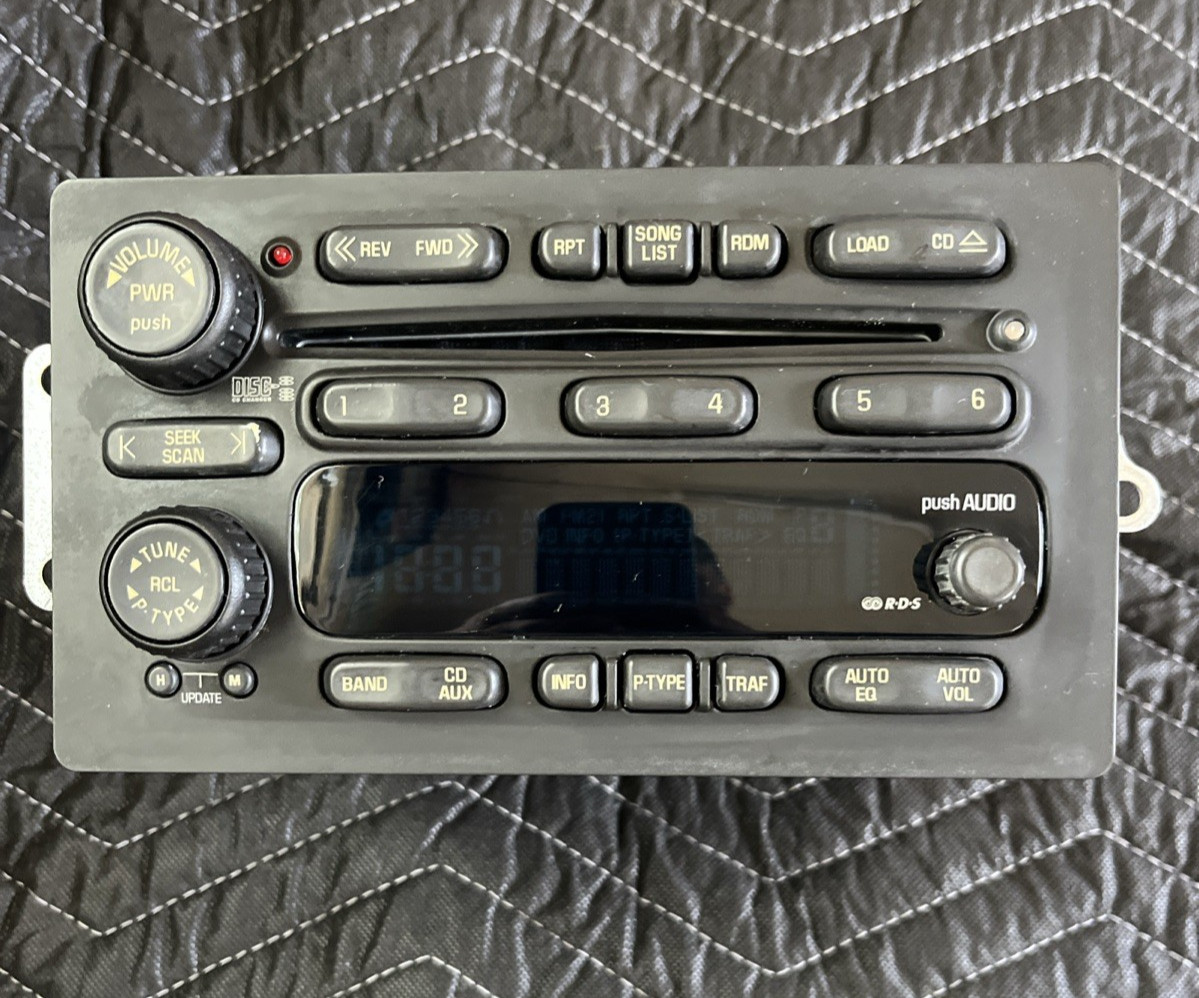 2003 – 06 Chevy GMC Trailblazer Truck AM FM Radio 6 Disc Factory OEM 15196055