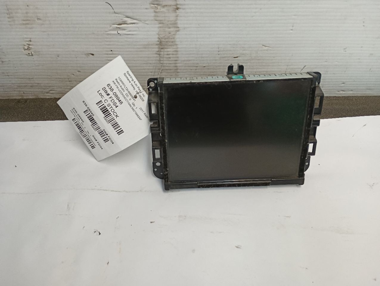 68270663AF AM FM NAV Radio Display And Receiver from 2017 RAM 1500 12410717