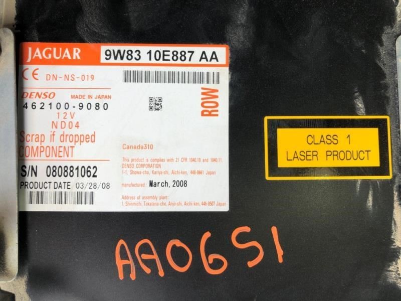 09-13 Jaguar XF USED DVD Receiver 9W83-10E887-AA w Park Assist Module