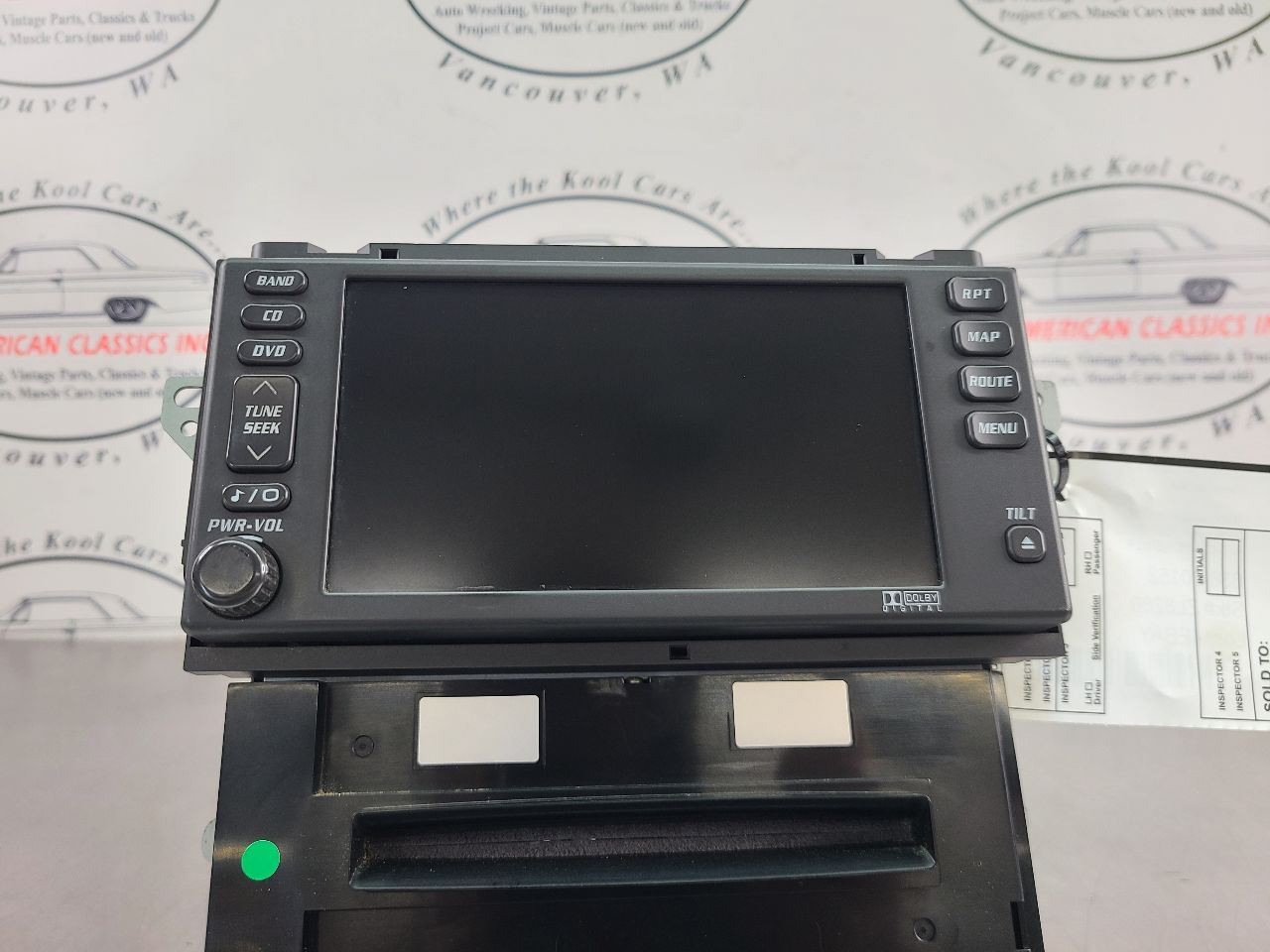 2004-09 Cadillac XLR Factory Radio Display Assembly w/ CD Player, #10353490