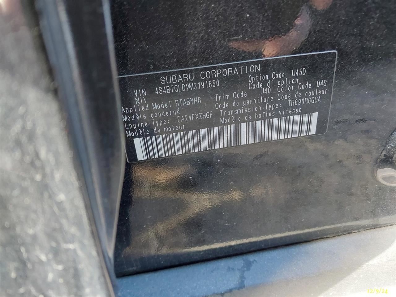 Audio Equipment Radio Display And Receiver Fits 21-22 LEGACY 3263988