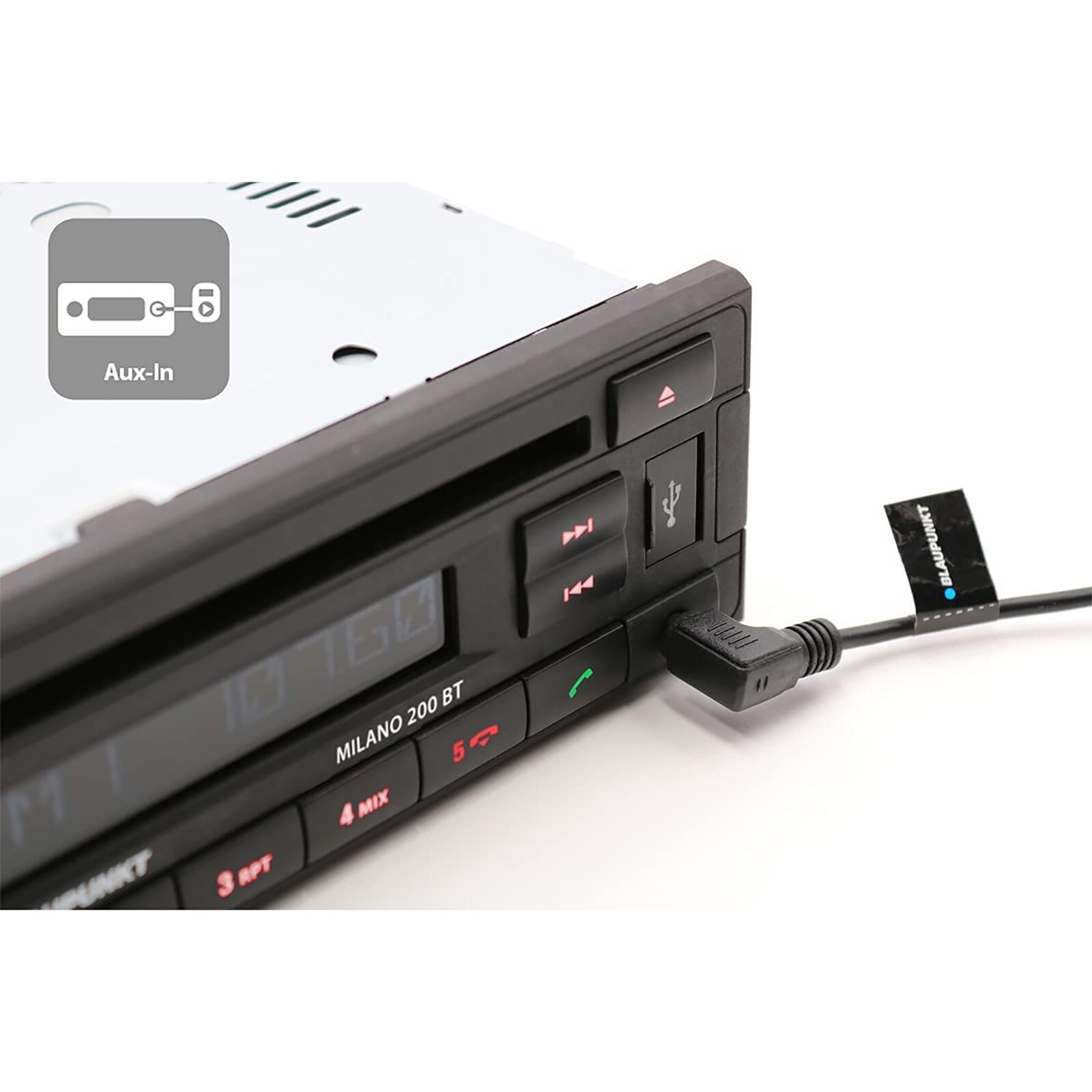 Retro look Blaupunkt Milano 200 BT car radio stereo CD player Bluetooth AUX