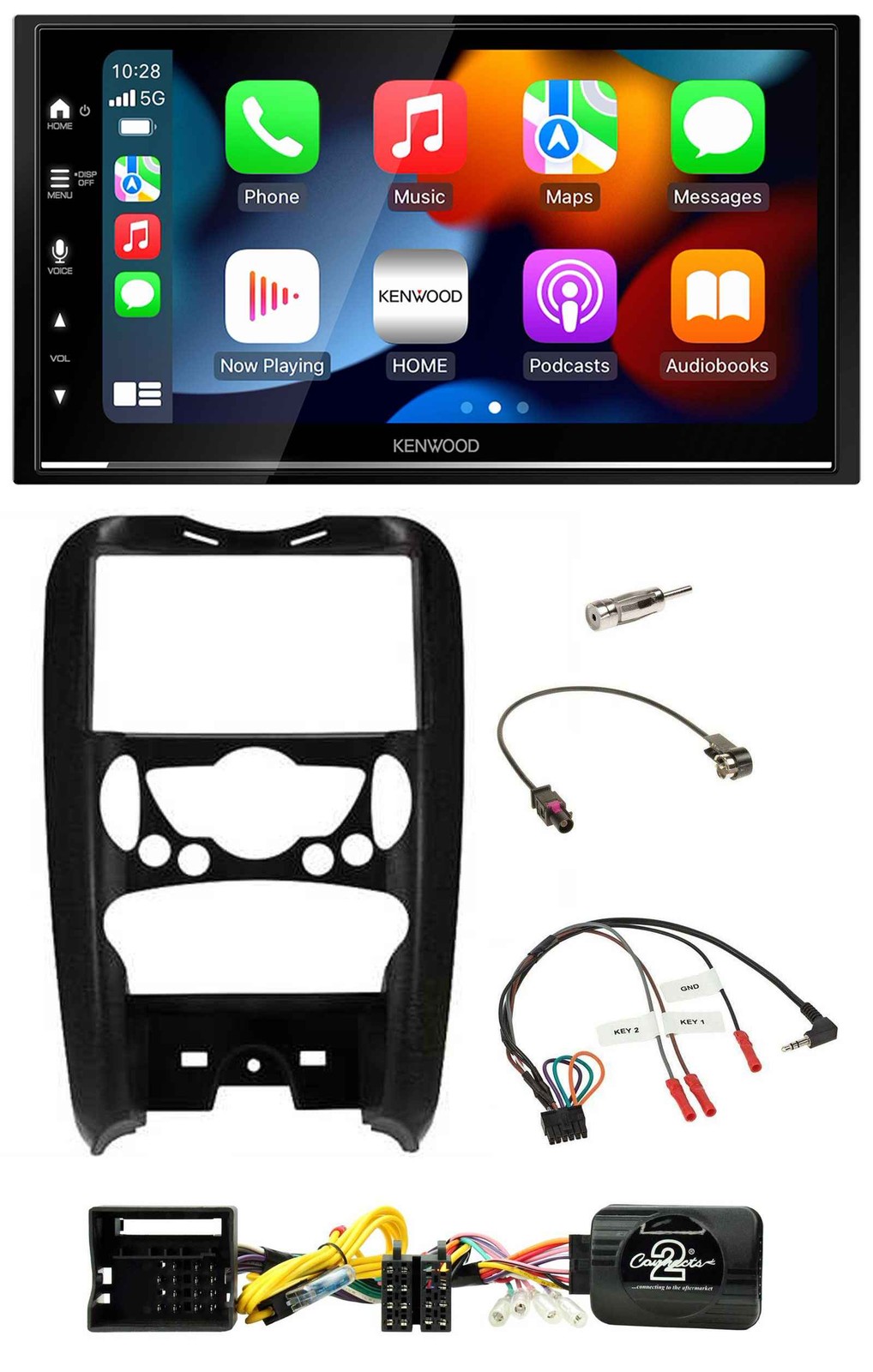 Kenwood DAB USB Bluetooth 2DIN Steering Wheel Car Stereo for Mini Cooper 2006-2014