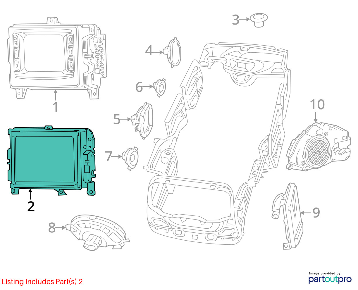 Audio Equipment Radio Receiver 8.40″ Touch Screen Fits 17-18 PACIFICA 12341761