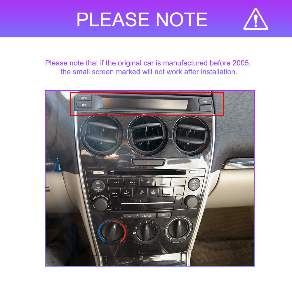 For Mazda 6 2003-2008 Android 13.0 Car Radio Stereo Player GPS Navi WiFi CarPlay