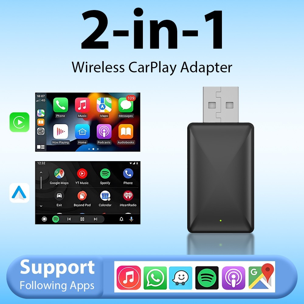TrolinkTek Wireless CarPlay Adapter Plug&Play Fast Stable Connection for iPhone