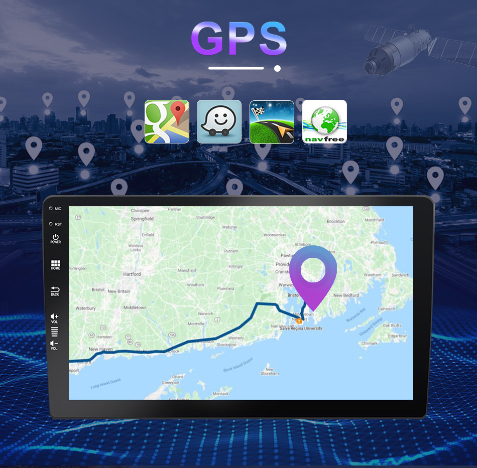 9″ Android 14 Head Unit Car Radio Stereo In dash Car Play GPS 4GB+64GB 8Core DSP