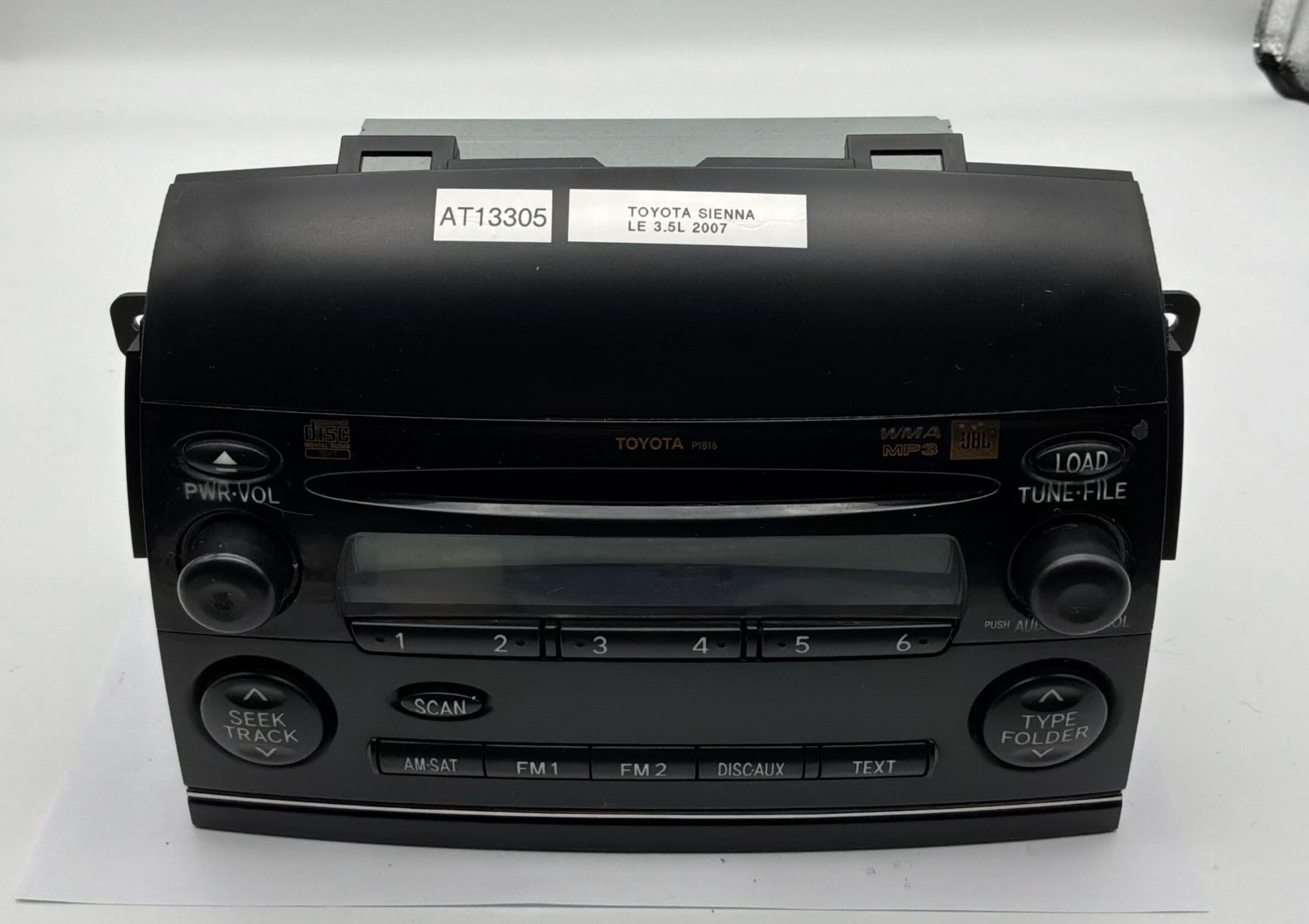 OEM 04-10 Toyota Sienna LE AM FM Radio Receiver CD WMA MP3 Single Disc Player