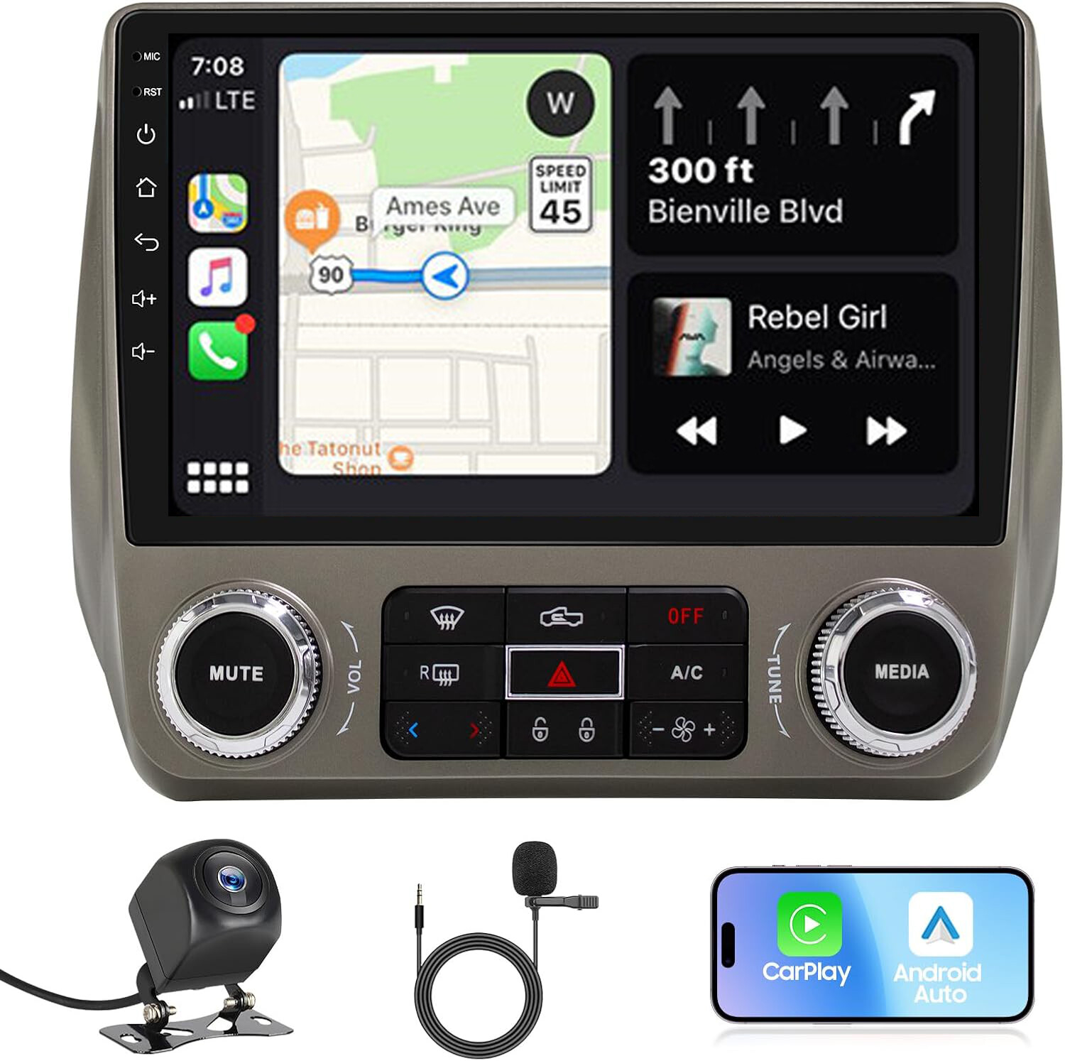 For Chevrolet Camaro 2010-2015 Apple Carplay Android Car Radio Stereo GPS FM RDS