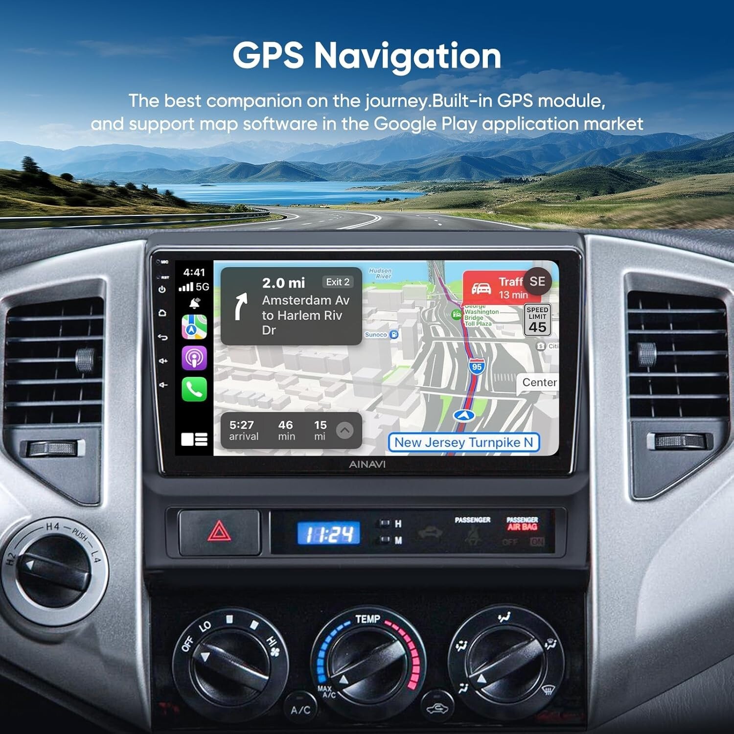 Car Stereo 9″ Android 12 Head Unit for Toyota Tacoma Radio Upgrade 2005-15