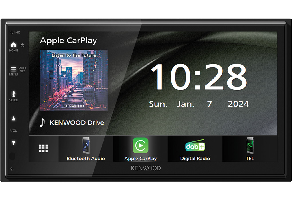 Kenwood DMX6523DABS 6.8″ WSVGA Touchscreen CarPlay Android Auto DAB+ Bluetooth