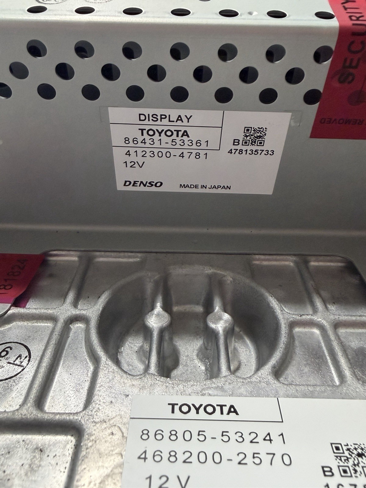2011 Lexus IS350 Radio Navigation Touch Screen Display 86431-53361 OEM Toyota