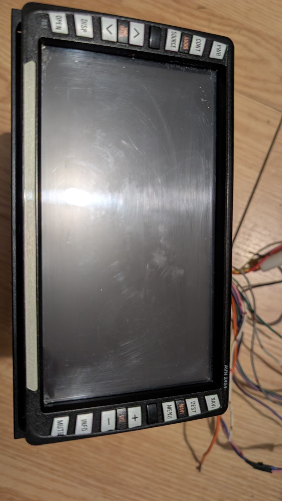 FUJITSU Eclipse TOUCHSCREEN CAR RADIO CD DVD NAV AVN 2454 6.5˝ Tilt – Has Issues