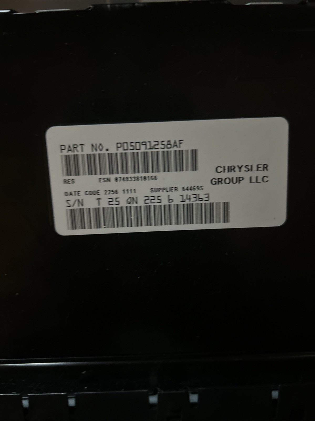 Dodge Grand Caravan Res Radio Not Working Or for Parts