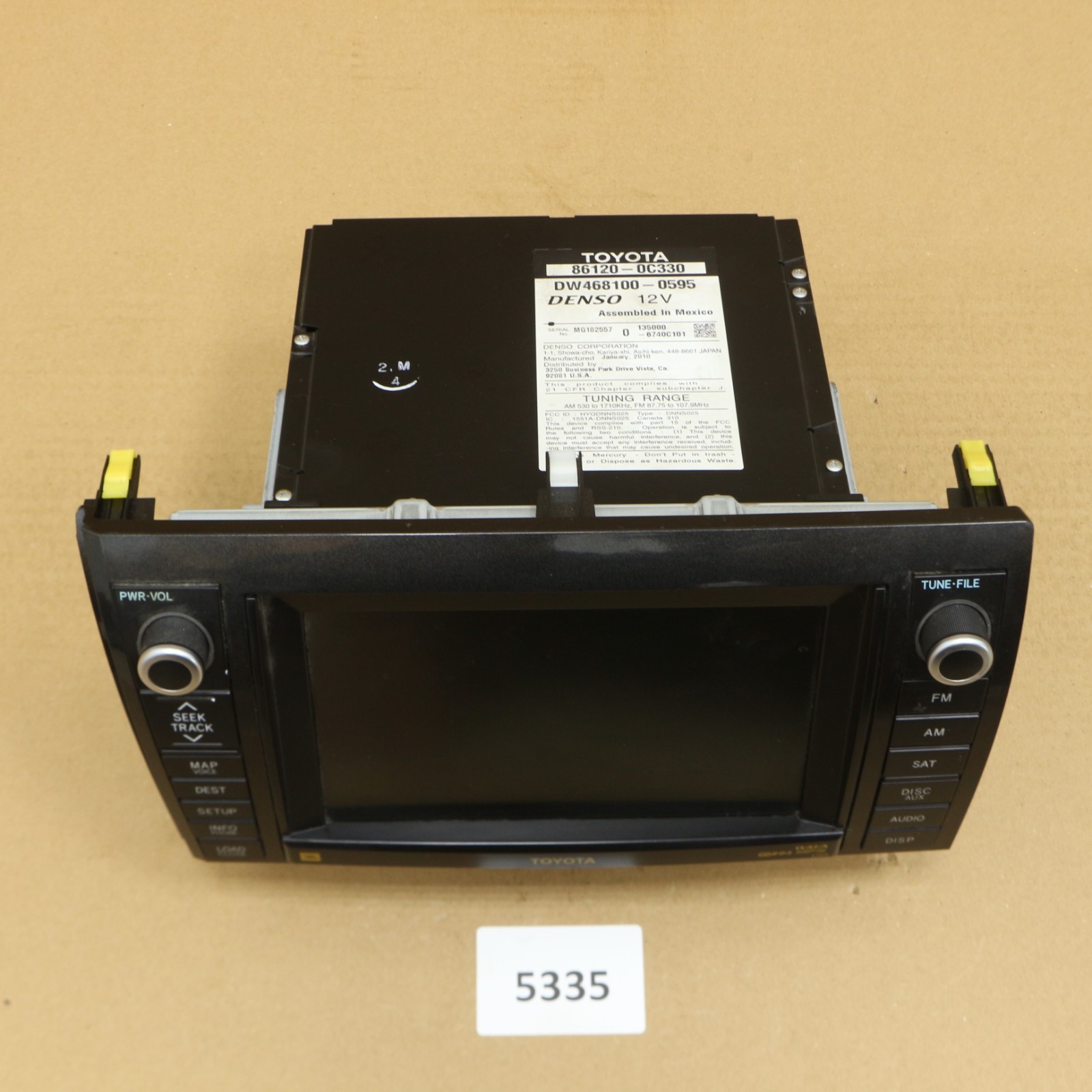 Toyota Sequoia Tundra 2010-2013 OEM Navigation GPS Radio Display CD 86120-0C330