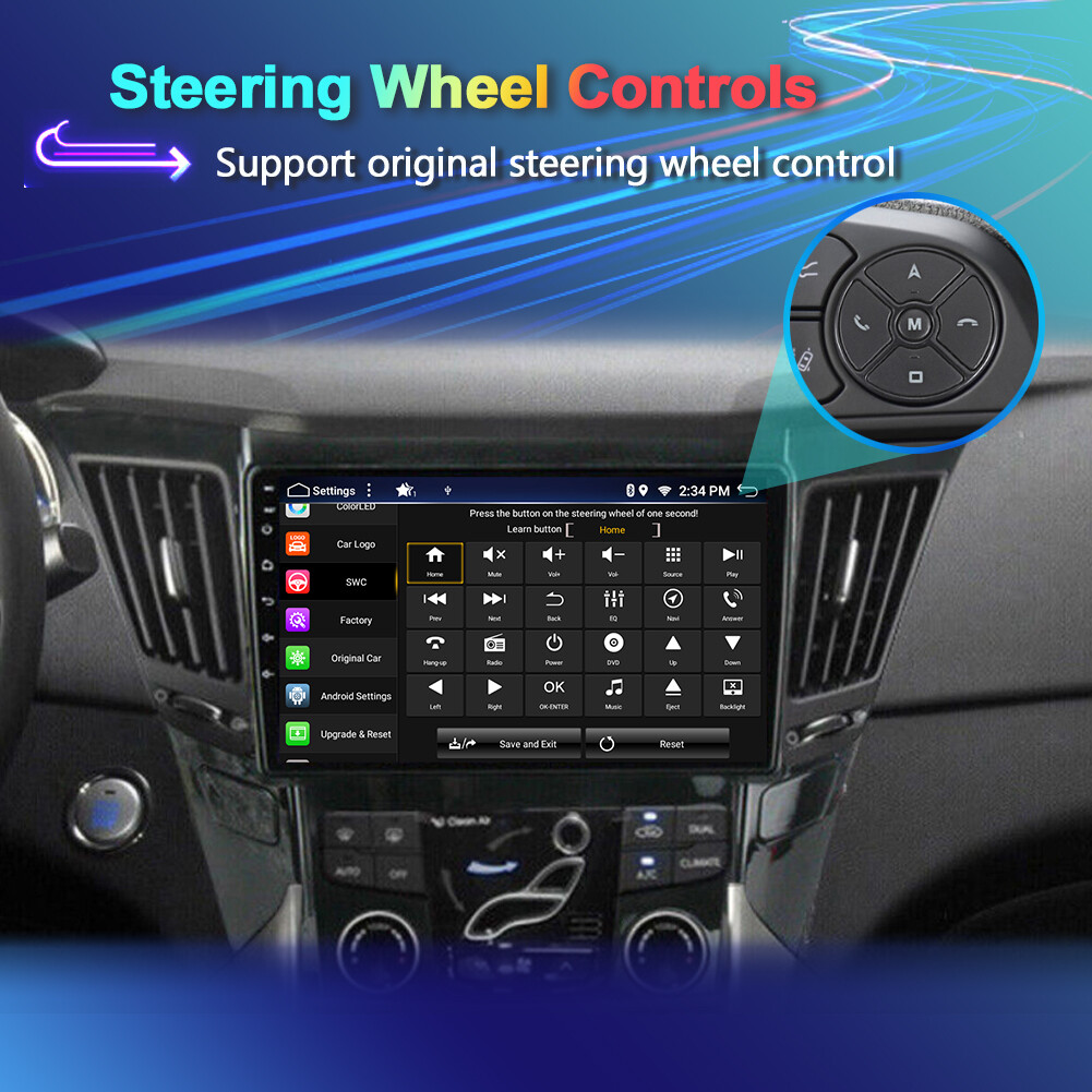 Car Radio Stereo FOR Hyundai Sonata 2011-2015 Car Play GPS Android 14 AHD 8 CORE