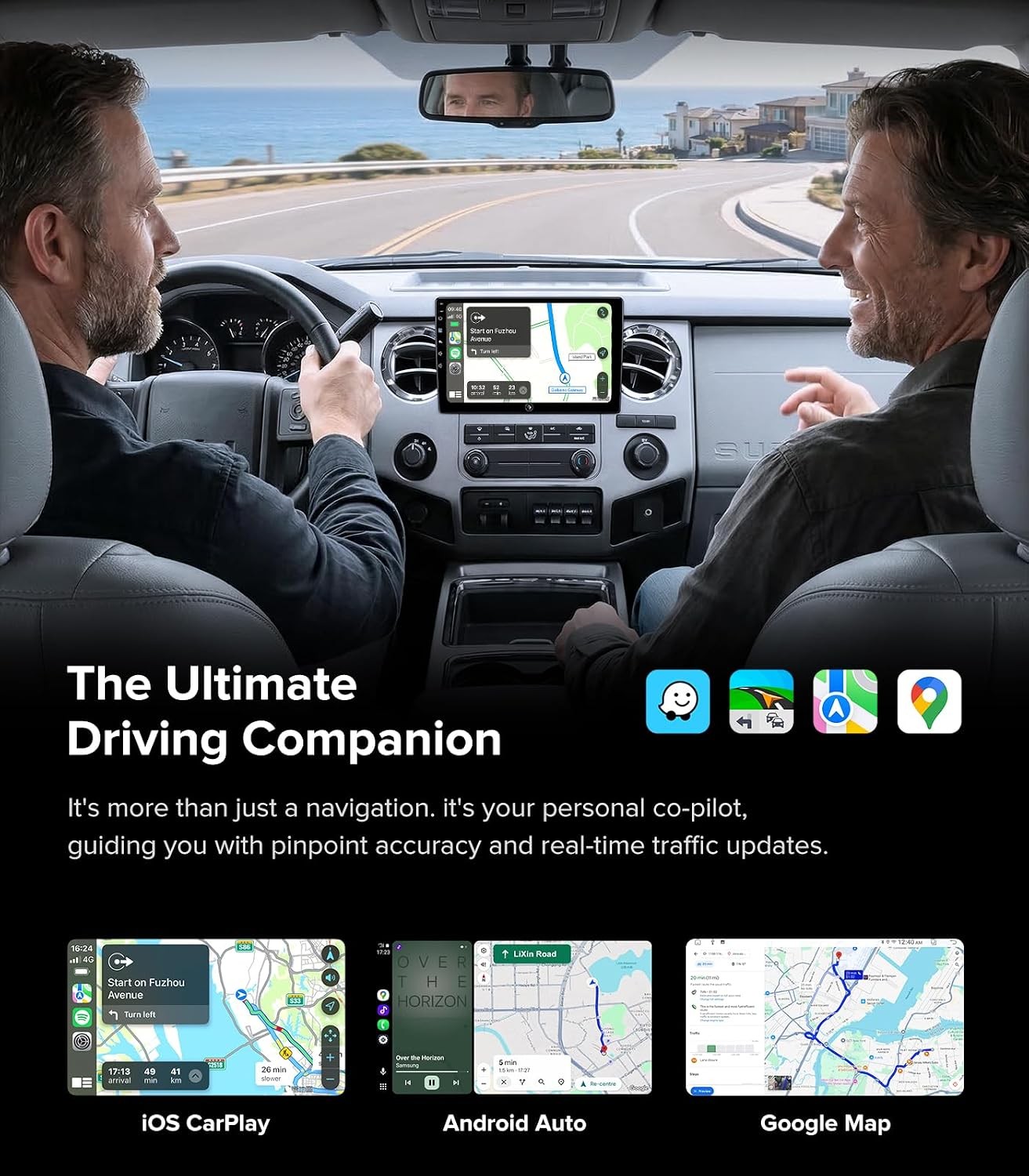Car Stereo for Ford F150 2004-2008, F250/F350/F450 2008-2016 – Wireless Carplay