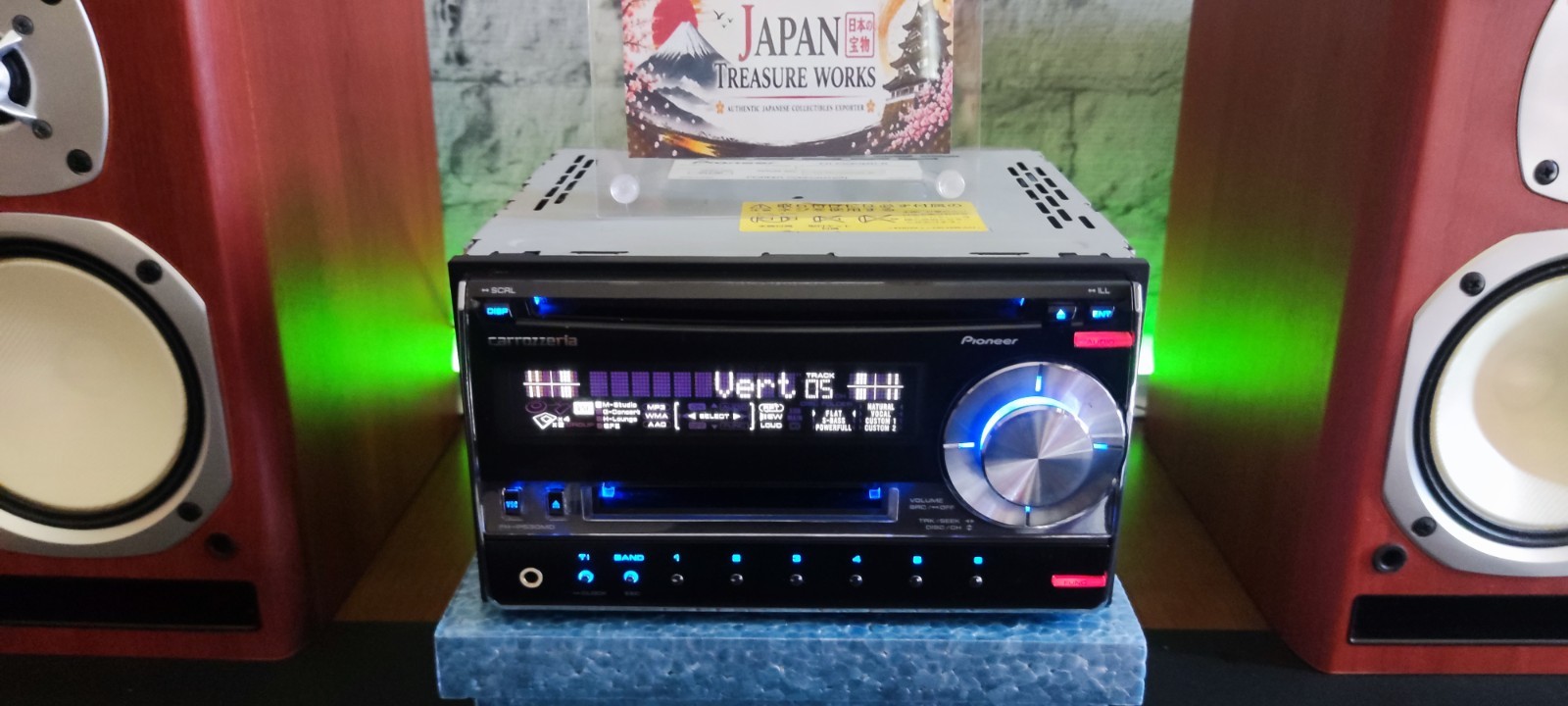 Pioneer Carrozzeria FH-P530MD 2DIN CD MD AUX MP3 WMA JDM Stereo Tested