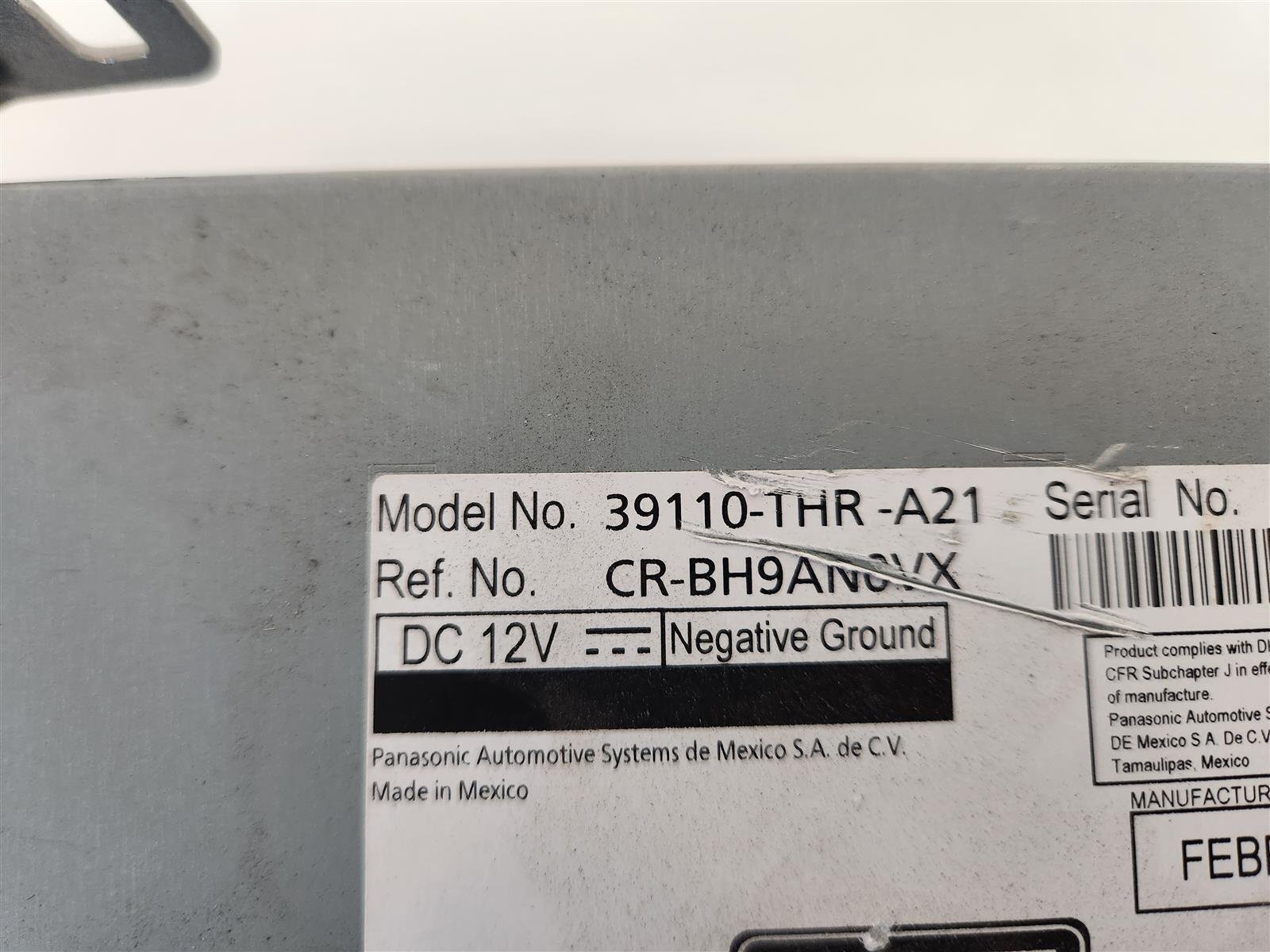 2018-2023 Honda Odyssey Audio Radio Dvd Player 39110-Thr-A11 39110Thra11