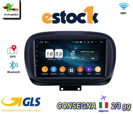 CAR TABLET FIAT 500X CAR RADIO ANDROID 14 2din 9″ 4GB RAM 64GB ROM WiFi CARPLAY