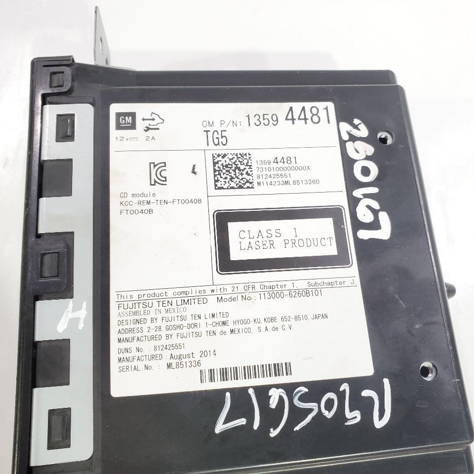 2015 2018 Chevrolet Silverado 1500 OEM Radio Audio CD Player 13594481