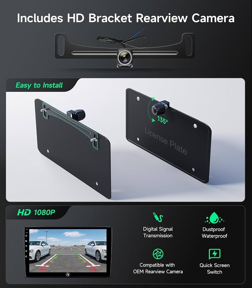Car Radio Stereo for Ford F150 09-14, Wireless CarPlay & Android Auto 9-inch IPS