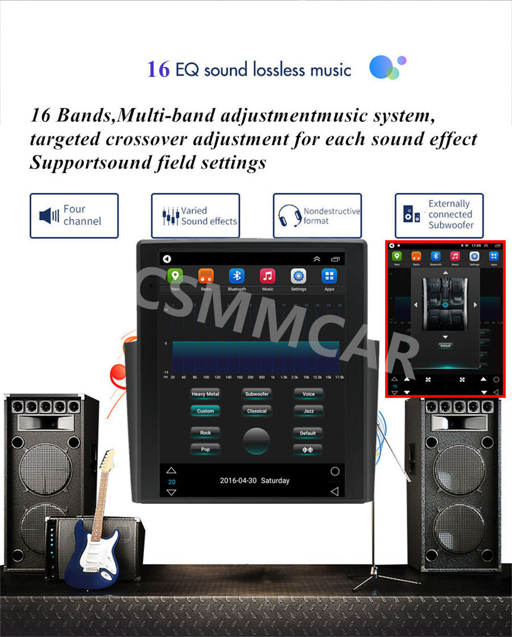 Bluetooth Car Stereo Radio MP5 Player Touch Screen FM WiFi GPS Navi Mirror Link