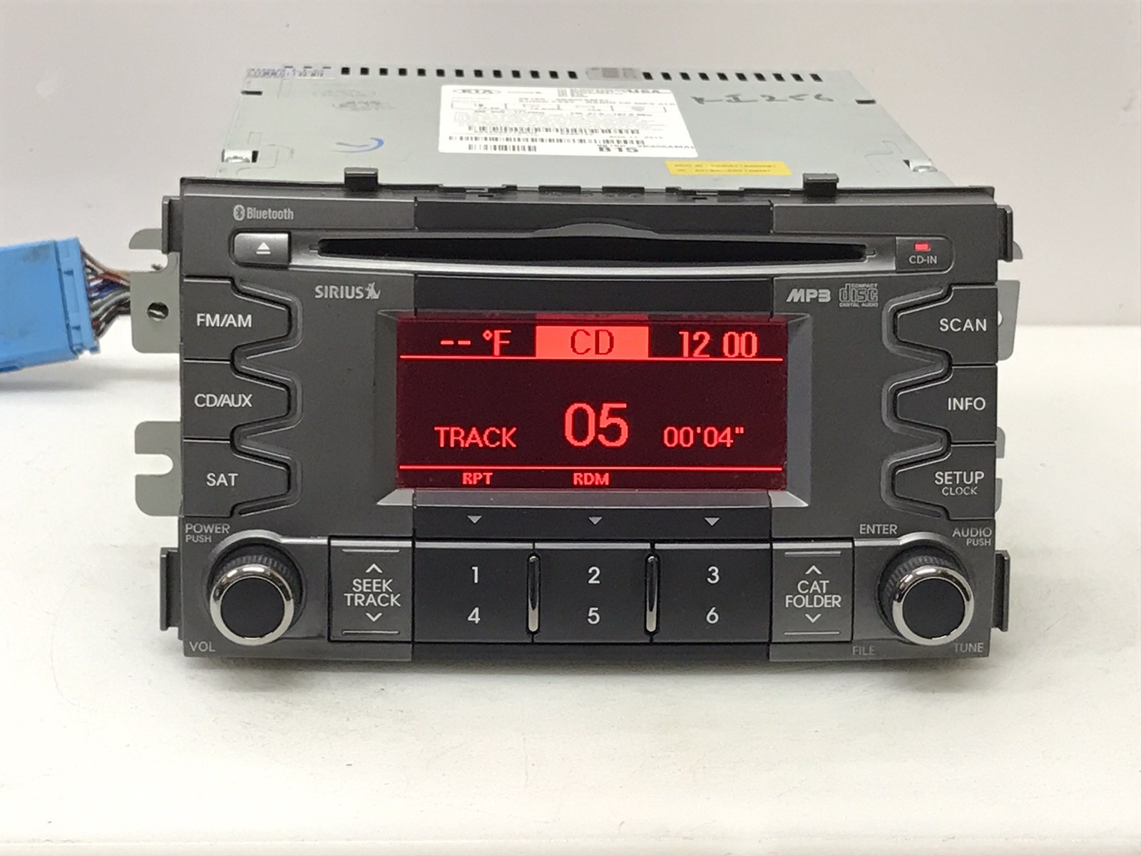 2010-2011 Kia Soul Radio Bluetooth Mp3 Cd Player 96150-2K305AMAL “KI256”