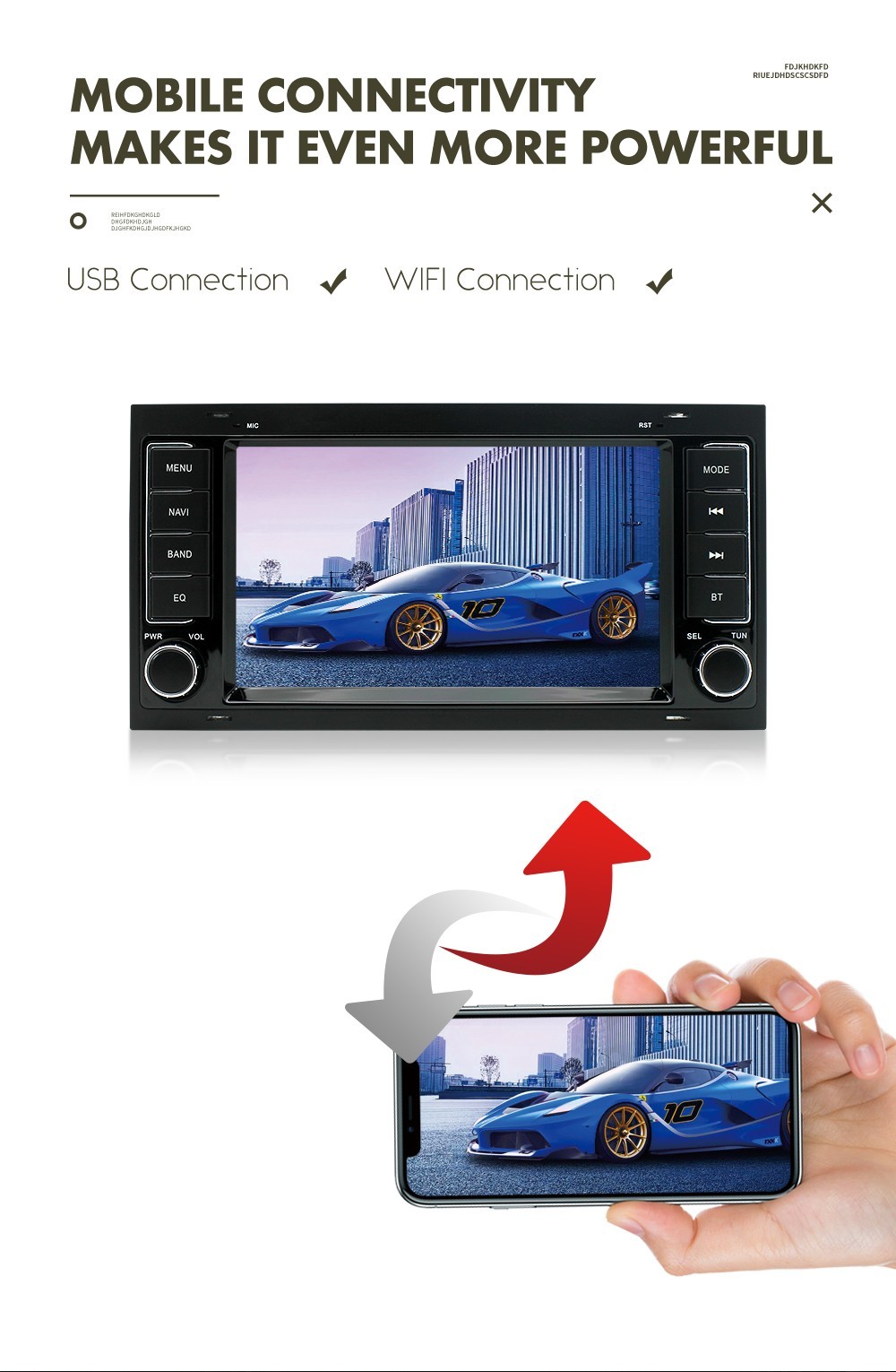 For Volkswagen VW Golf Polo Passa 9inch Car Radio Wireless CarPlay Android Auto