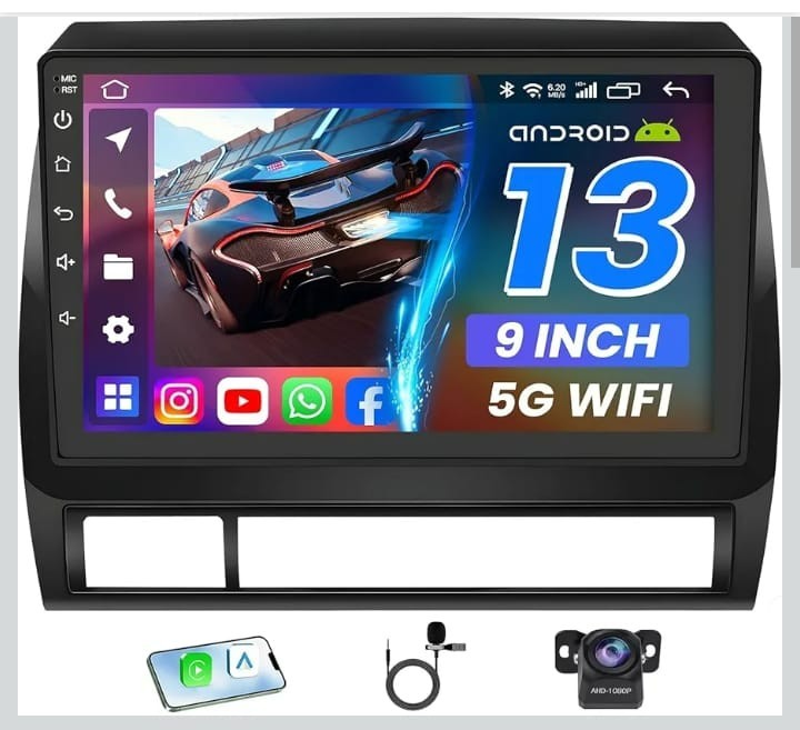 Car Radio Stereo for Toyota Tacoma 2005-2015: 4Core 64G ROM 9 Inch 1280 * 800 HD