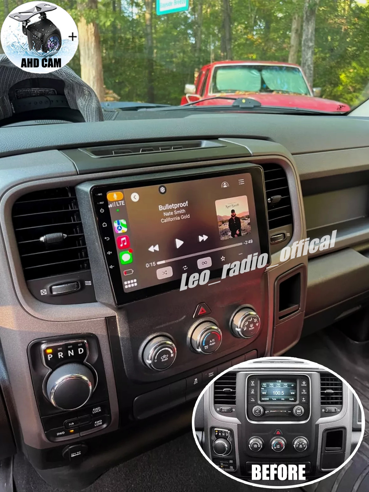 Car Radio Apple Carplay For 2013-2018 Dodge Ram 1500 2500 3500 Stereo 2016 2017