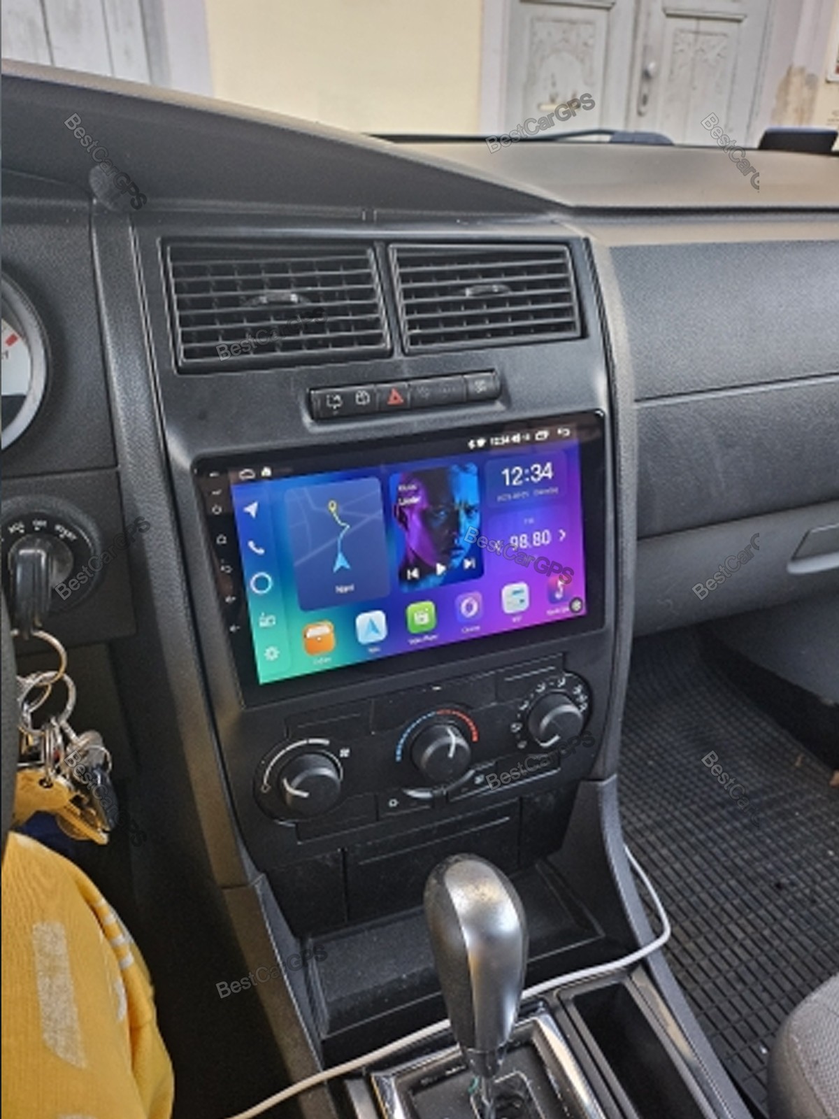 4+64G Android15 CarPlay Stereo Radio GPS For Dodge Charger Magnum 2005 2006 2007