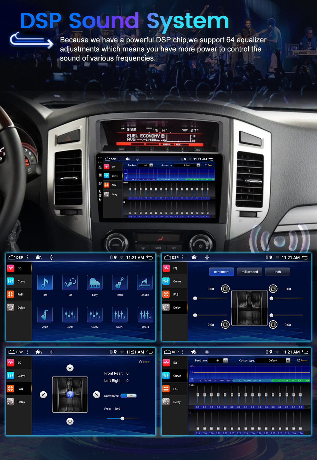 CarPlay Car Stereo For Mitsubishi Pajero 2006-2016 Android 14 GPS Navi 6GB+128GB