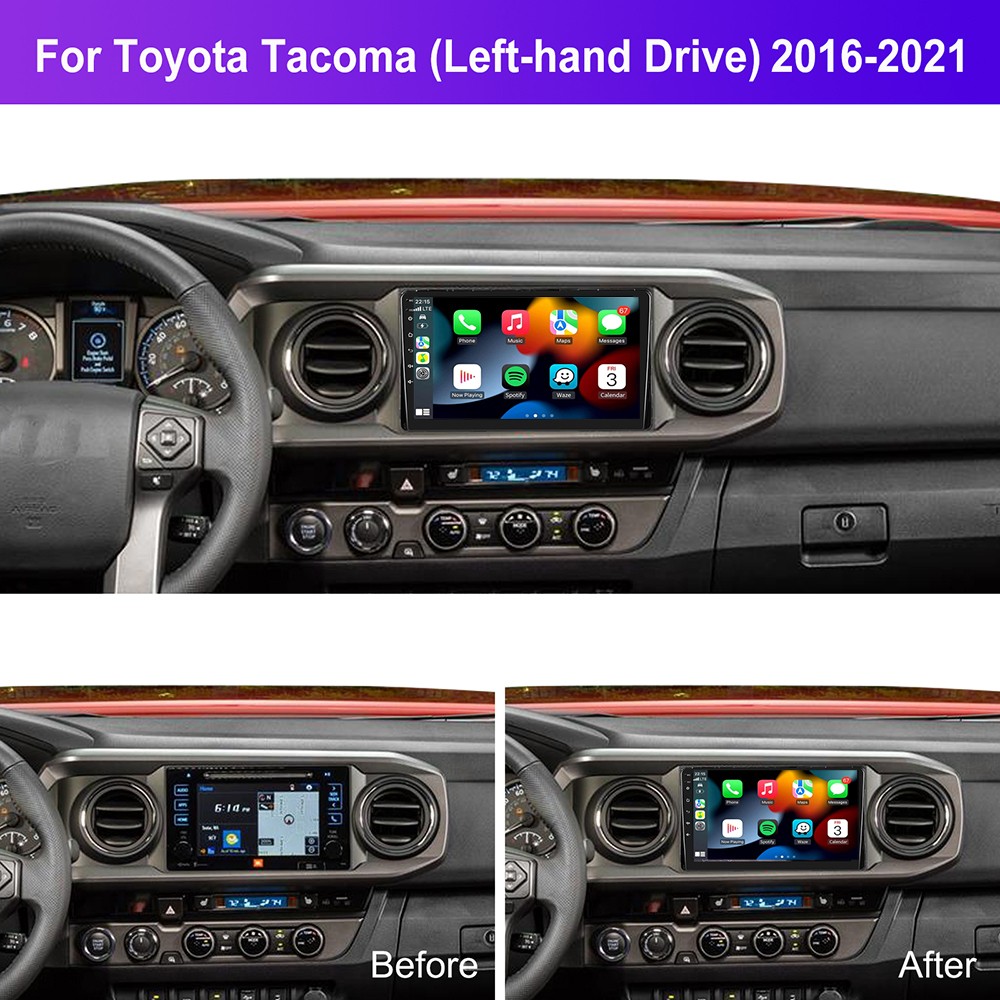 Apple Carplay For 2016-2022 Toyota Tacoma Car Radio Stereo Head Unit GPS +Camera