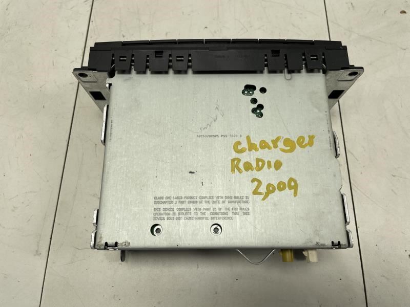 DODGE CHARGER STX 2009 AM FM RADIO RECEIVER CD PLAYER SINGLE DISC FACTORY