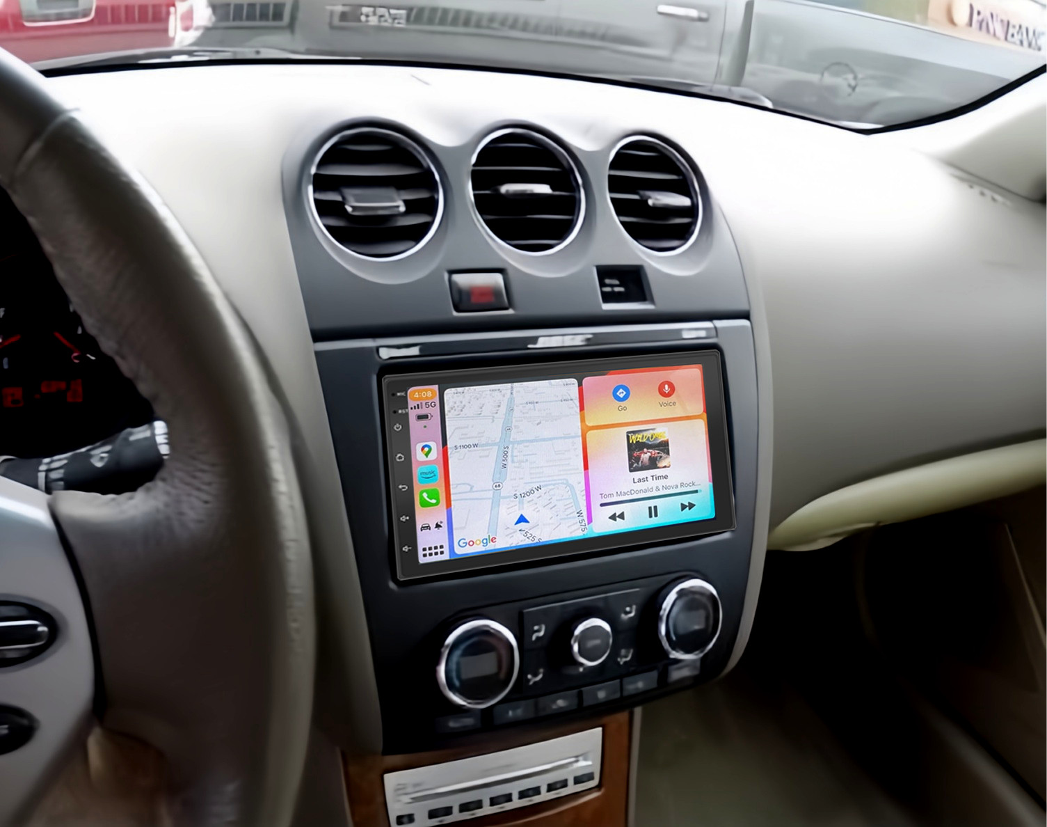 For NISSAN Altima Radio Upgrade 2007-2012 Carplay Stereo Radio Android15 Navi BT