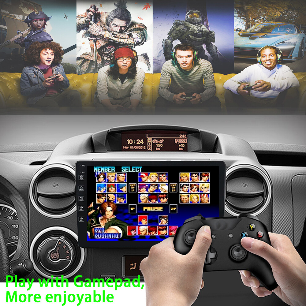 10″ Car Radio Stereo Android Auto CarPlay IPS DSP IPS BT GPS ID3 USB Wifi Touch