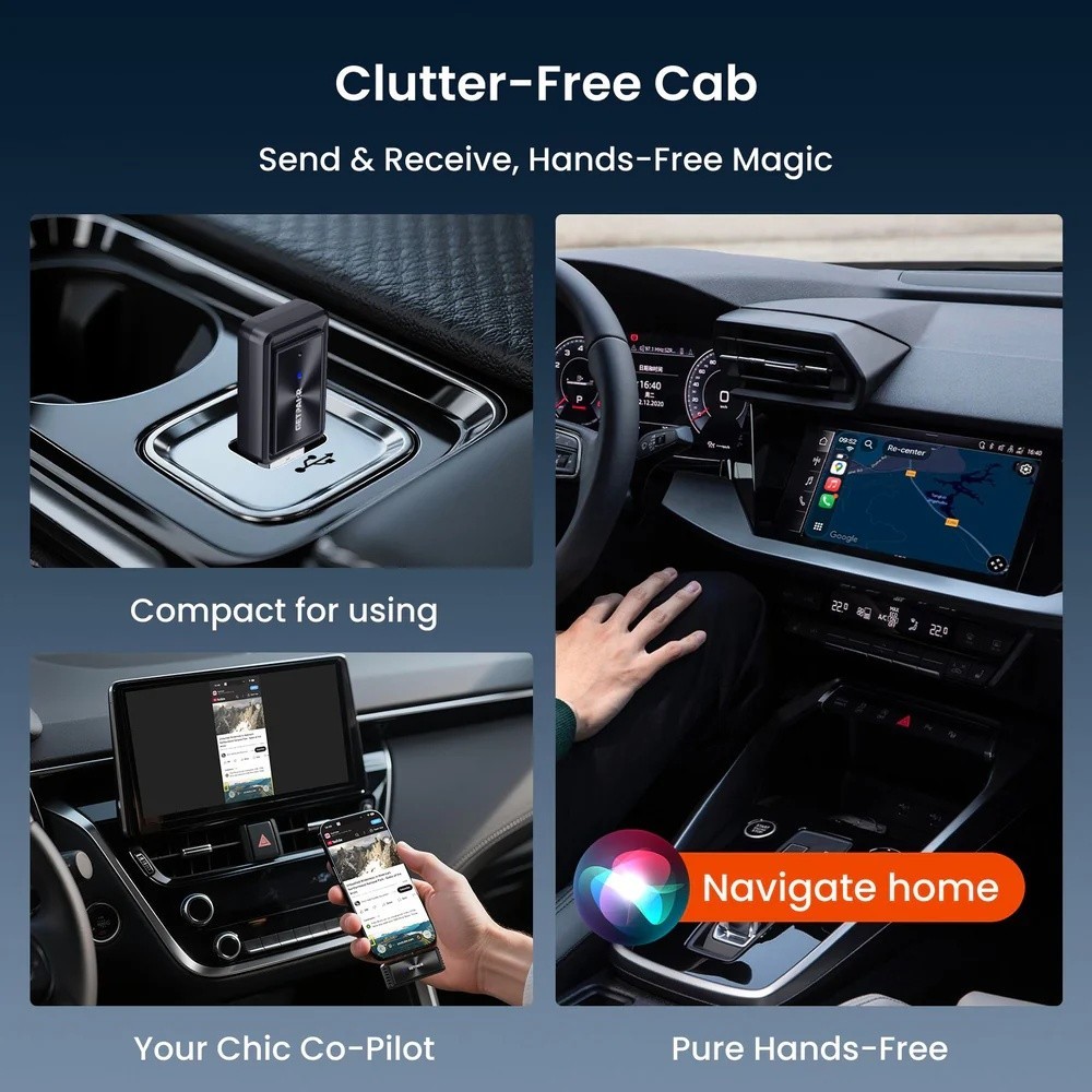 3-IN-1 Wireless CarPlay & All-Platform Wireless Screen Mirroring Android / iOS