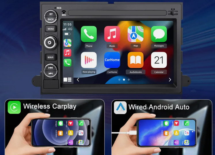 For F-250 F-350 Super Duty 2006-2014 Android 13 Carplay Stereo Radio 7″ GPS Navi