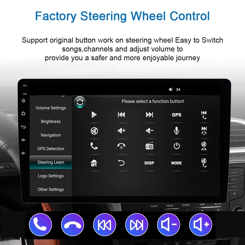 9″ Wireless Carplay Android Auto Sat Nav Head unit Radio For Mazda2 CX-3 2016-21